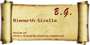 Bienerth Gizella névjegykártya
